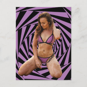 Dirty girl Bikini Briefkaart