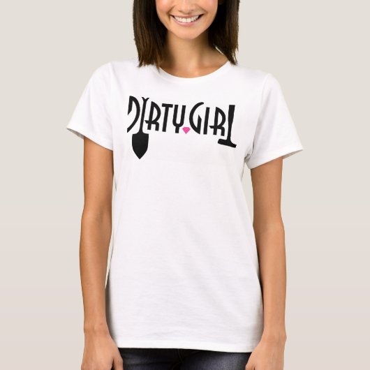 Dirty Girl skinny strap T-shirt (Voorkant)