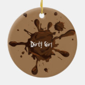 Dirty Girl Thunder_Cove Keramisch Ornament (Achterkant)