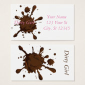 Dirty Girl Thunder_Cove Visitekaartje (Voorkant /achterkant)