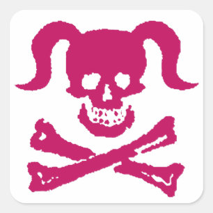 Dirty Girly Vierkante Sticker