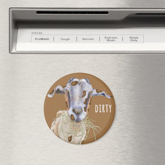 Dirty Goat Kitchen Dishwasher Magnet (Insitu (Vaatwasser))