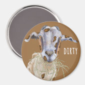 Dirty Goat Kitchen Dishwasher Magnet (Voorkant / Achterkant)
