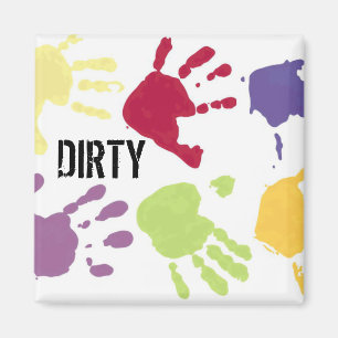 DIRTY handen Dishwaser Magnets Magneet