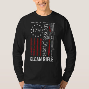 Dirty Hands Clean Rifle Pro Pistolen 2e wijziging  T-shirt