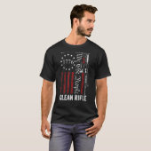 Dirty Hands Clean Rifle Pro Pistolen 2e wijziging T-shirt (Voorkant volledig)