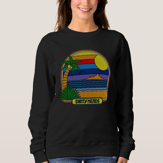 Dirty Heads Retro Beach Trui (Voorkant)