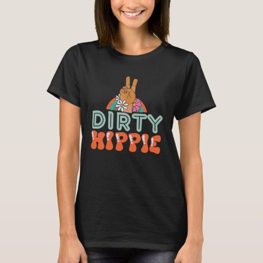 Dirty Hippie BoHo Hippie T-shirt (Voorkant)