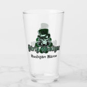 Dirty Hooligan Logo - Gepersonaliseerd Glas (Achterkant)
