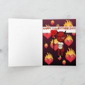 Dirty Little Devil Valentijns Greetings Card Feestdagen Kaart (Binnen)