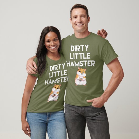 Dirty Little Hamster Cute Hamster Afbeelding T-shirt (Unisex)