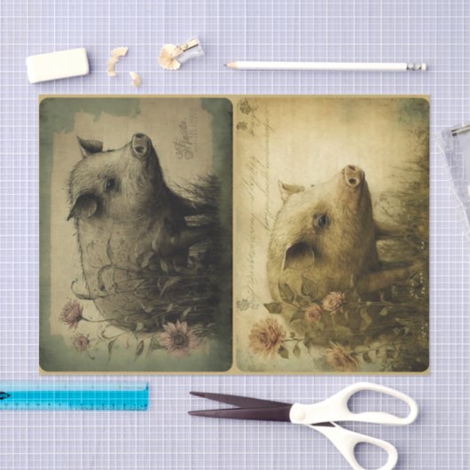 Dirty Little Pigs Tissuepapier (Craft)