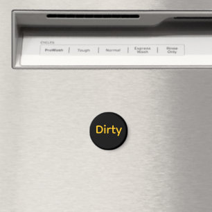DIRTY Logo Vaatwasser Magneet
