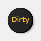 DIRTY Logo Vaatwasser Magneet (Voorkant)