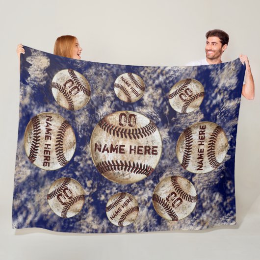 Dirty Look Custom Baseball Deken Naam en Nummer (In situ)