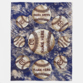 Dirty Look Custom Baseball Deken Naam en Nummer (Voorkant)