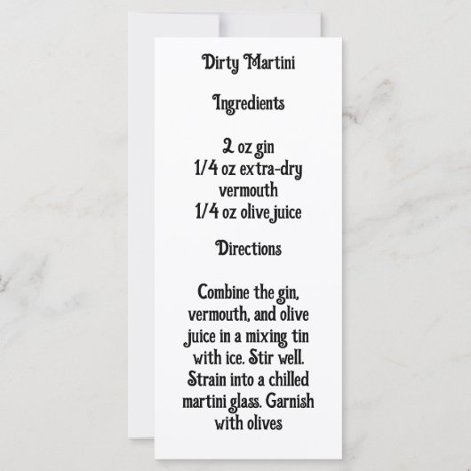 Dirty Martini (Achterkant)