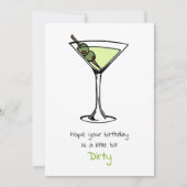 Dirty Martini 30 verjaardag Kaart (Voorkant)