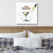 Dirty Martini Canvas Afdruk (Insitu (Slaapkamer))
