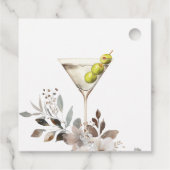 Dirty Martini Cocktail Bruiloftsborrel voor de Bru Bedankjes Labels (Achterkant)
