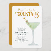 Dirty Martini Cocktail Party Any Occasion Kaart (Voorkant / Achterkant)