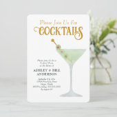 Dirty Martini Cocktail Party Any Occasion Kaart (Staand voorkant)