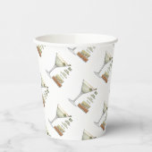 Dirty Martini Cocktail Recipe Art Paper cup Papieren Bekers (Links)