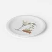 Dirty Martini Cocktail Recipe Art Papieren Bordje (Gekanteld)