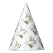 Dirty Martini Cocktail Recipe Art Party Pet Feesthoedjes (Voorkant)