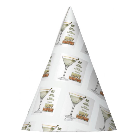 Dirty Martini Cocktail Recipe Art Party Pet Feesthoedjes (Links)