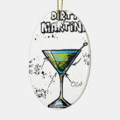 Dirty Martini Cocktail Recipe Keramisch Ornament (Links)