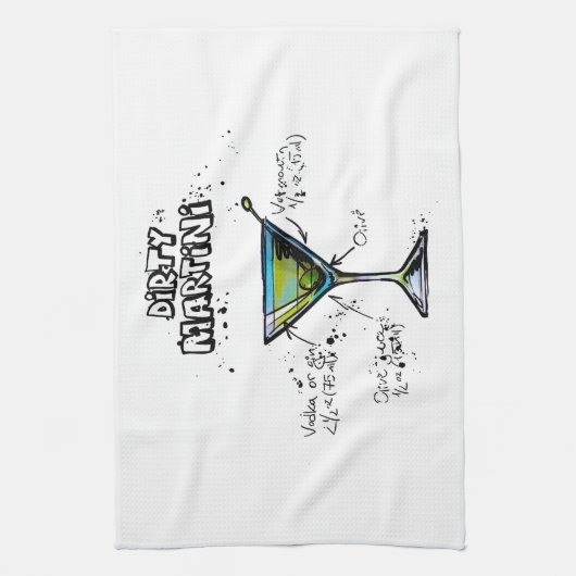 Dirty Martini Cocktail Recipe Theedoek (Verticaal)