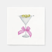 Dirty Martini Cocktail servetten (Voorkant)