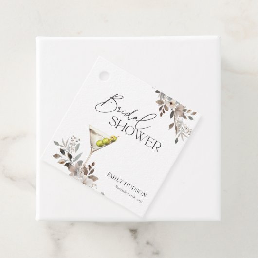 Dirty Martini Cocktail Vrijgezellenfeest Bedankjes Labels (In situ)