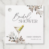 Dirty Martini Cocktail Vrijgezellenfeest Bedankjes Labels (Voorkant)