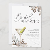 Dirty Martini Cocktail Vrijgezellenfeest Kaart (Voorkant)