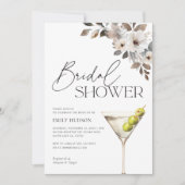 Dirty Martini Cocktail Vrijgezellenfeest Kaart (Voorkant)