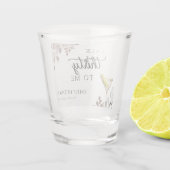 Dirty Martini Cocktail Vrijgezellenfeest Shot Glas (Achterkant)