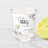 Dirty Martini Cocktail Vrijgezellenfeest Shot Glas (Voorkant)