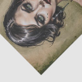 Dirty Martini Doll Cocktail Cutie Decoupage Tissuepapier (Detail)