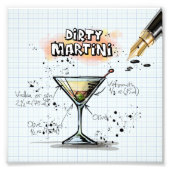 Dirty Martini Foto Afdruk (Voorkant)