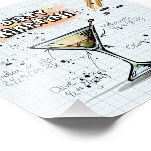 Dirty Martini Foto Afdruk (Hoek)