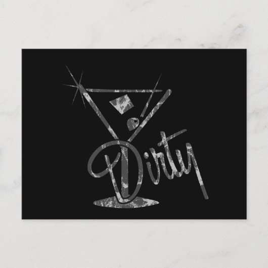 Dirty Martini - Gray Briefkaart (Voorkant)