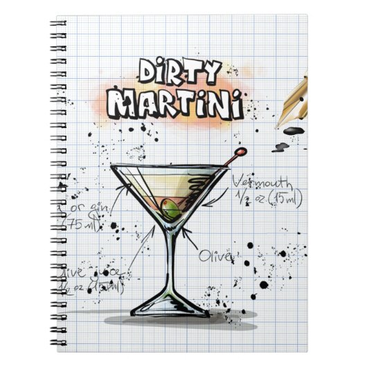 Dirty Martini Notitieboek (Voorkant)