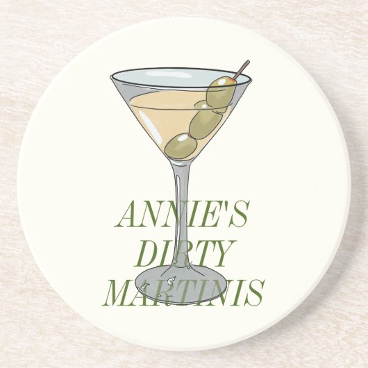 Dirty Martini Onderzetter (Voorkant)