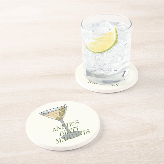 Dirty Martini Onderzetter (Zijkant)