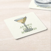 Dirty Martini Papier Onderzetter (Schuin)