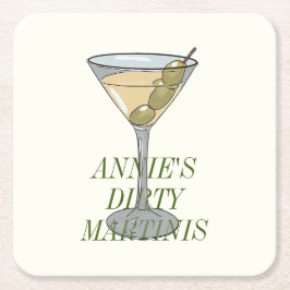 Dirty Martini Papier Onderzetter
