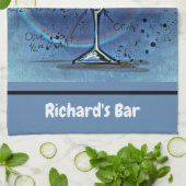 Dirty Martini Recipe Aangepaste aangepaste balk Theedoek (Gevouwen)