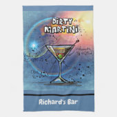 Dirty Martini Recipe Aangepaste aangepaste balk Theedoek (Verticaal)